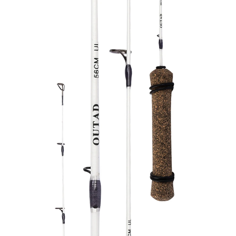 41/50cm Мини въдица за риболов на лед Фибростъкло Зимен риболовен прът за лед Преносими сладководни соленоводни принадлежности Оборудване за риболов на Pesca