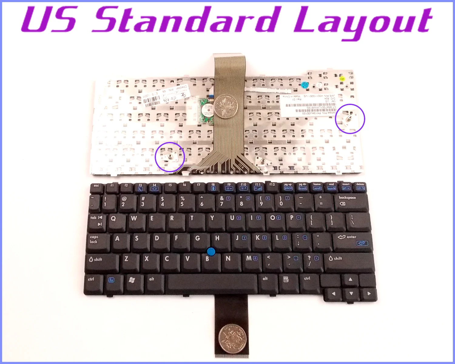 Нова американска клавиатура за оформление за HP / COMPAQ 419171-001 383458-001 K001102E1 383509-001 K001102M1 лаптоп / преносим компютър