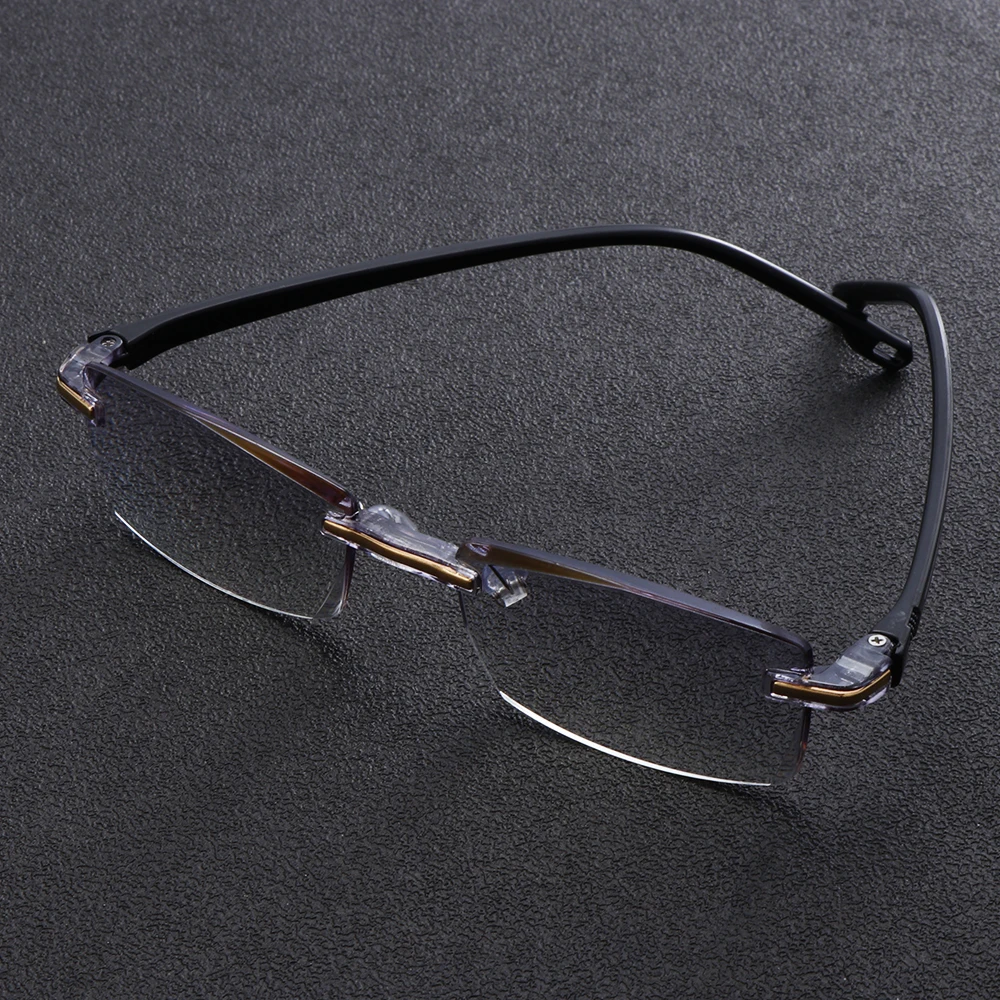унисекс пресбиопия очила ултралеки очила за четене без рамки анти синя светлина радиационни четци очила + 1.0 ~ + 3.0 градуса