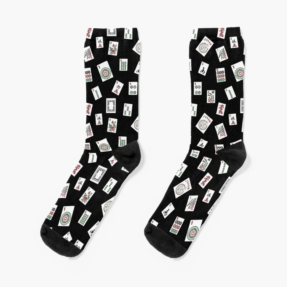 Black Mahjong чорапи естетически kawaii подарък Дамски чорапи Мъжки