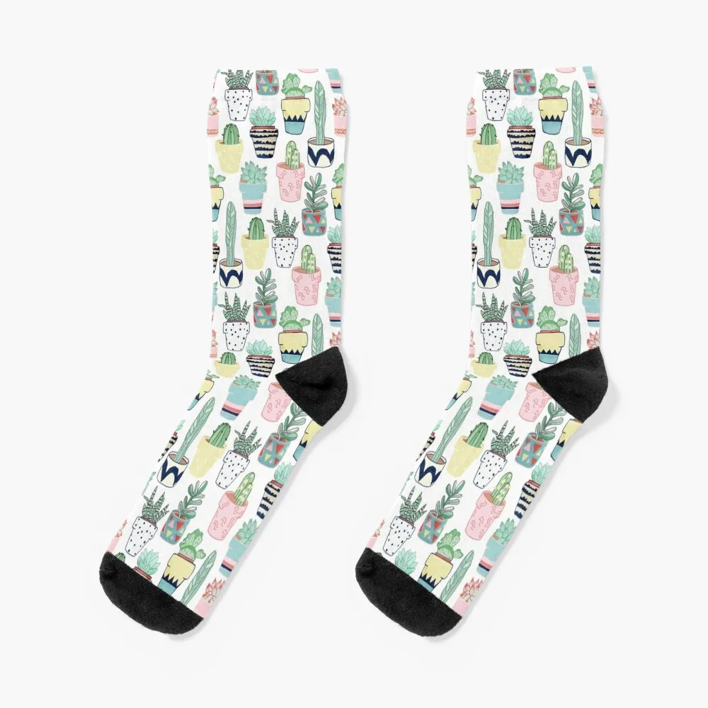Сладки кактуси в саксии чорапи Валентин идеи за подаръци отвесно лято Дамски чорапи Мъжки