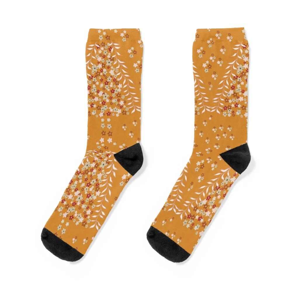 Доста оранжеви коледни елхи! Чорапи Смешни чорапи чорапи естетически коледни подаръци Нехлъзгащи се чорапи Мъжки чорапи Дамски